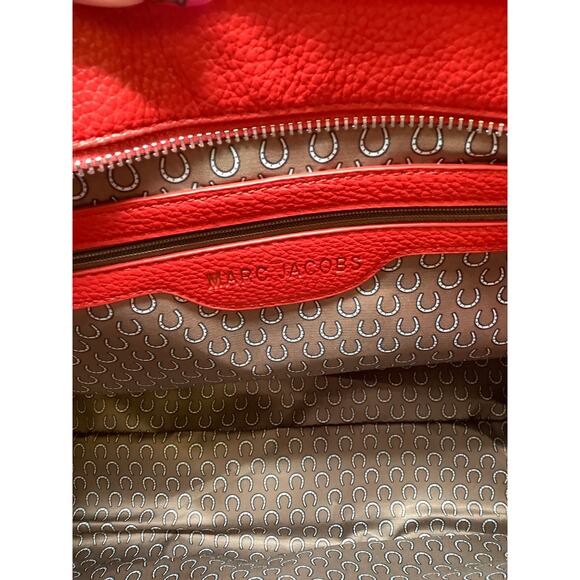 Marc Jacobs Women's True Red The Leather Medium Tote Bag Crossbody Handbag I3-4 - Picture 9 of 9